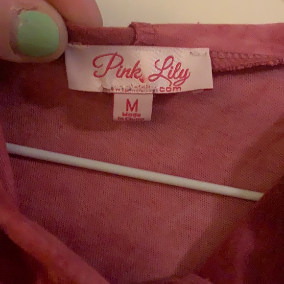 Pink Lily Tie Dye Hoodie - Picture 3 of 3